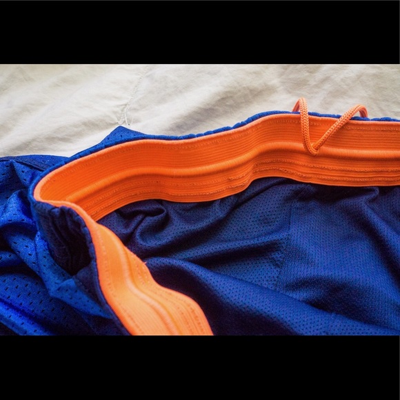 Blue and orange Nike athletic shorts - Picture 6 of 7